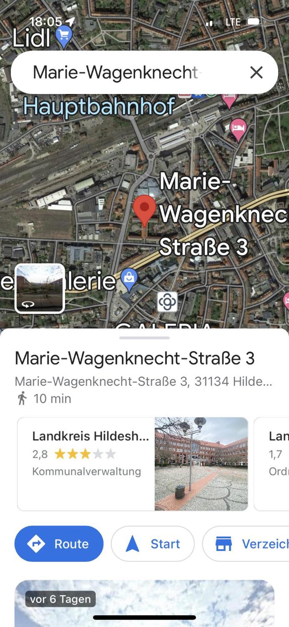 Apartment Lage